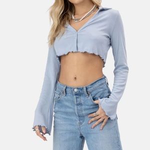 Adika long sleeve crop top!
